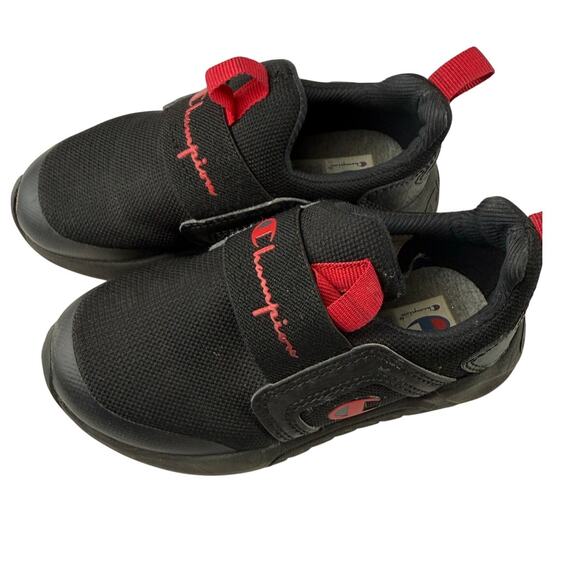 Champion Black Slip-On Sneakers - Kids Size 9 - Great Condition! - Picture 1 of 7